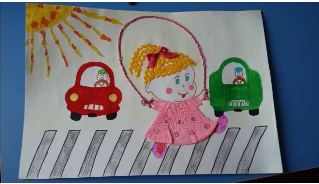 Безопасность ребенка рисунок в садик. Аппликация на тему безопасность дорожного движения. Рисование на тему безопасность. Аппликация для детей на тему безопасность дорожного движения. Безопасность глазами детей поделки.